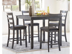 Bridson Square Counter Table Set of 5 Gray D383-223