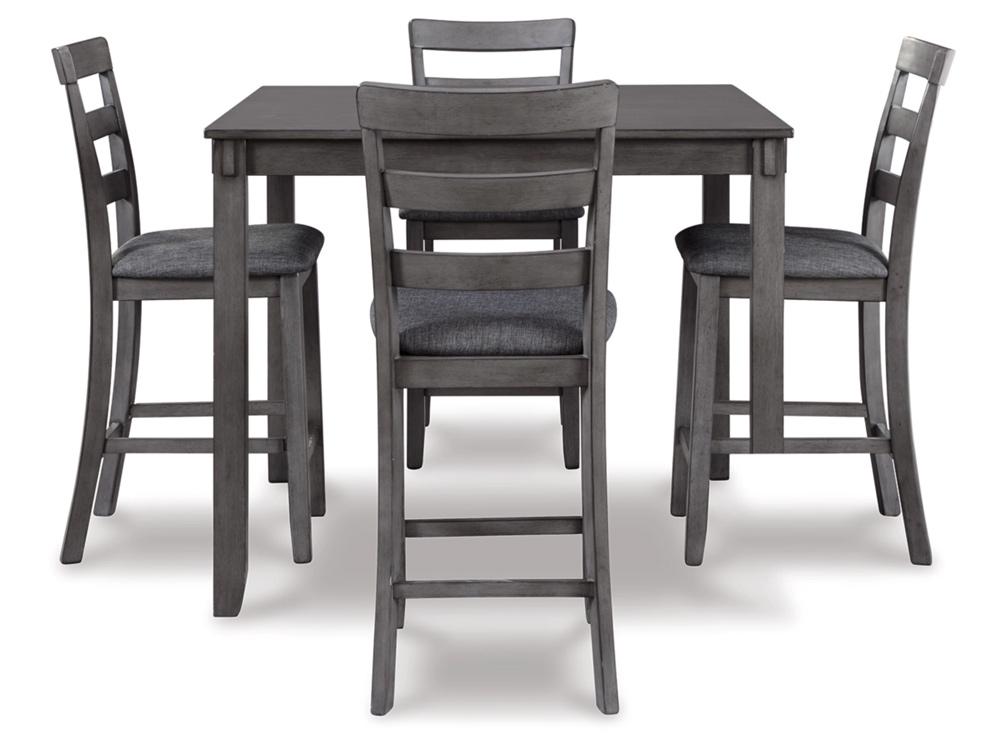 Bridson Square Counter Table Set of 5 Gray D383-223