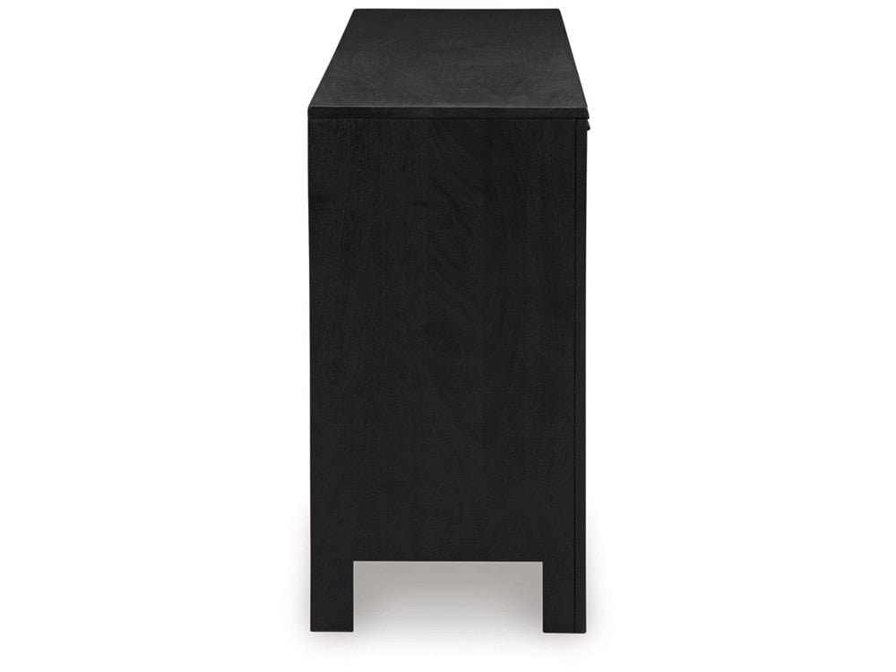 Cliffiings Accent Cabinet A4000575 in Black/Natural
