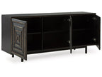 Fair Ridge Accent Cabinet A4000573 in Distressed Black