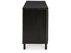 Fair Ridge Accent Cabinet A4000573 in Distressed Black