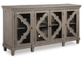 Fossil Ridge Door Accent Cabinet A4000037 in Gray