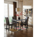 Kimonte Dining Table and 4 Chairs Dark Brown