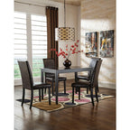 Kimonte Dining Table and 4 Chairs Dark Brown