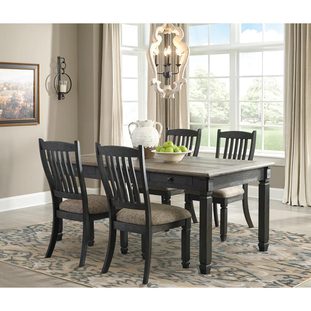 Tyler Creek Dining Table and 4 Chairs Black/Gray