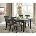 Tyler Creek Dining Table and 4 Chairs Black/Gray