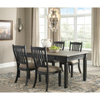 Tyler Creek Dining Table and 4 Chairs Black/Gray