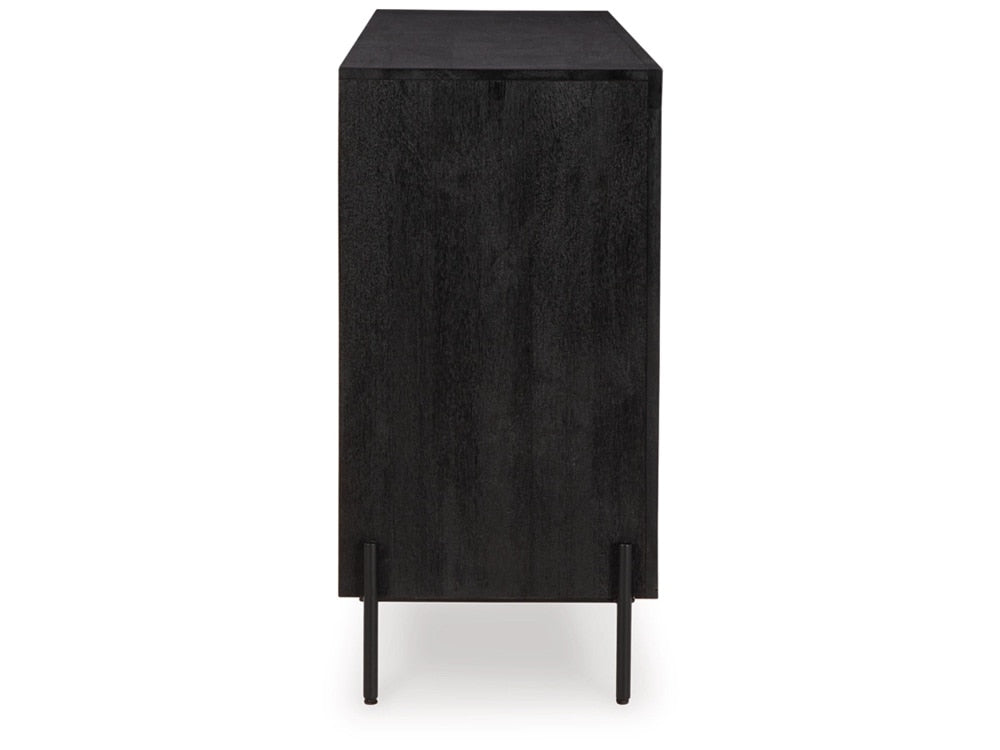 Vallisburg Accent Cabinet A4000644 in Black/Natural