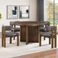Cambridge 6-Piece Game Dining Set Brown CBR500-GT-D6PC