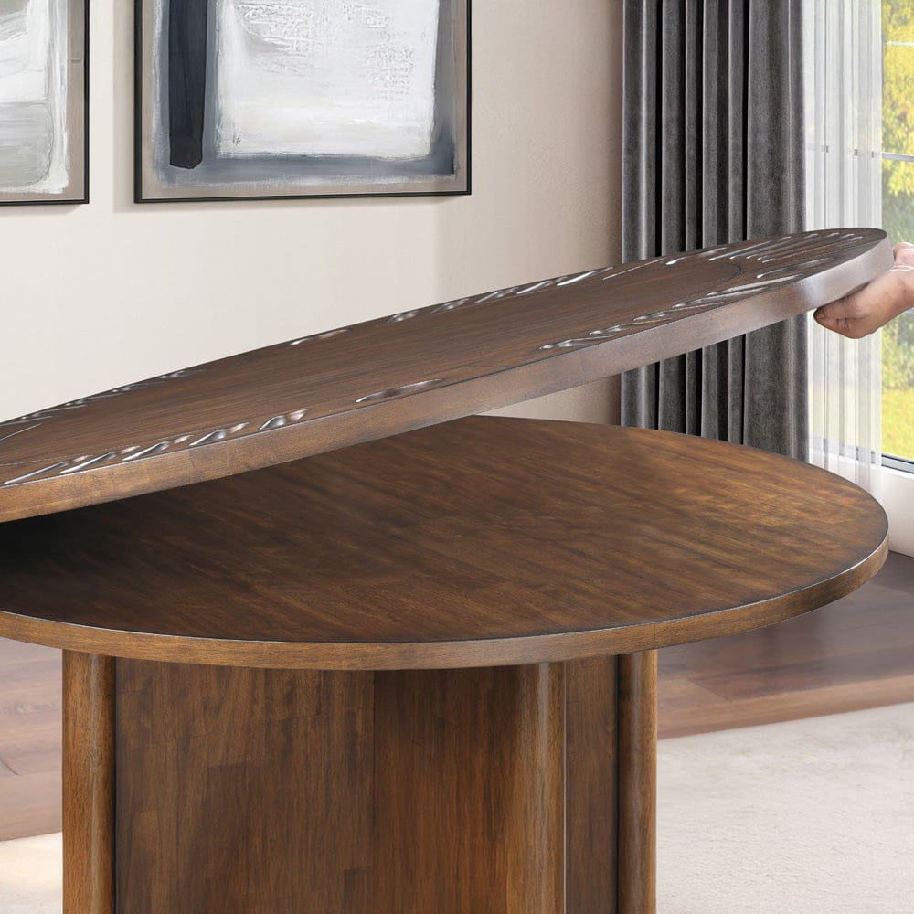 Cambridge 6-Piece Game Dining Set Brown CBR500-GT-D6PC
