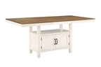 Hyland Counter Table with 20-inch Leaf HY500PTB in Brown