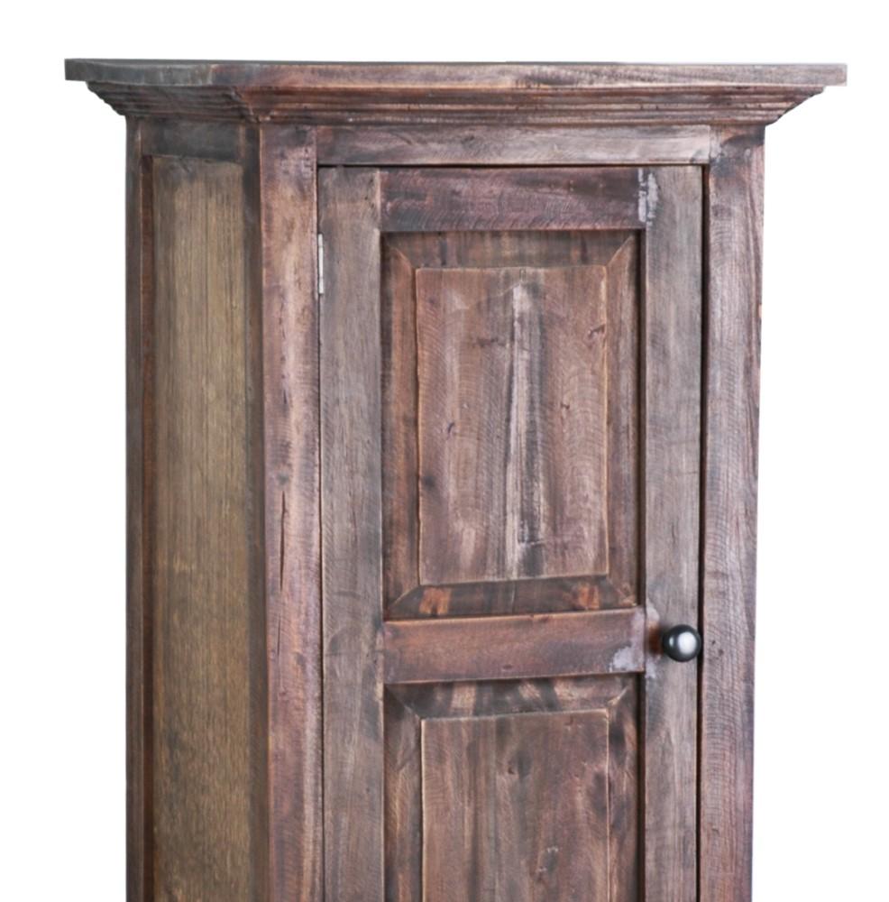 Shabby Chic Cottage Tall 1 Door Storage Cabinet CC-CAB1227S-RW