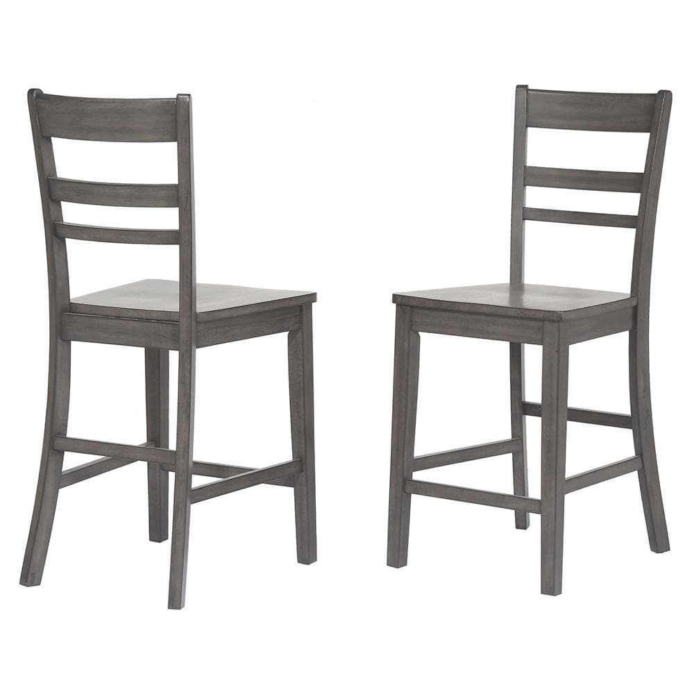 Shades of Gray 3-Piece Kitchen Island Set CY-KIT2-B200-AG3P in Weathered Gray