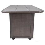 Shades of Gray 3-Piece Kitchen Island Set CY-KIT2-B200-AG3P in Weathered Gray