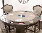 Vegas 42in 5 Piece Counter Height Game Table Set Distressed Gray CR-87711-TCB-5P