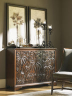 Royal Kahala Balboa Carved Door Chest 545-973 in Rich Tobacco