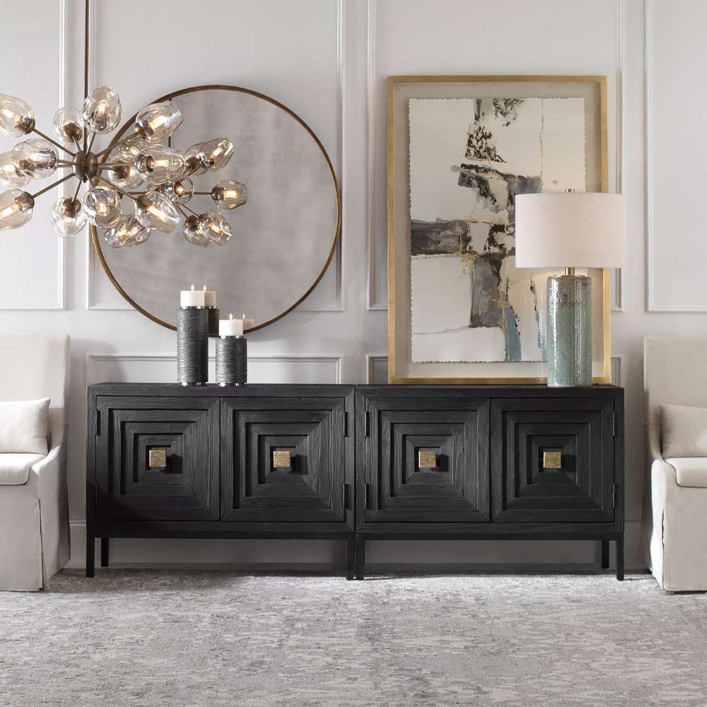 Aiken 2 Door Cabinet 24916 in Dark Ebony
