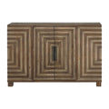 Layton Geometric Console Cabinet 24773 in Two-Toned