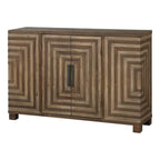Layton Geometric Console Cabinet 24773 in Two-Toned