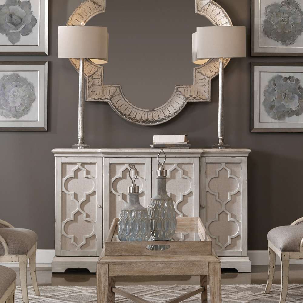 Sophie 4 Door Cabinet 24520 in Grey