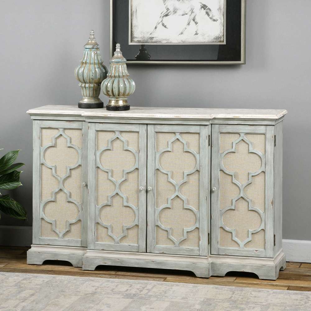 Sophie 4 Door Cabinet 24520 in Grey